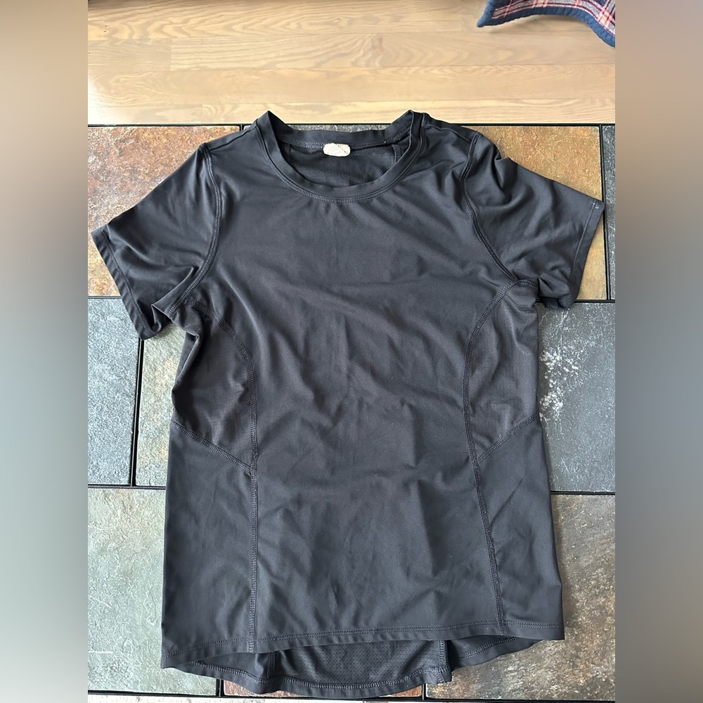 Girls black athletic shirt